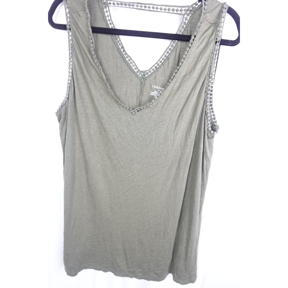 Lane Bryant Swing Tank Top Women's Sz 18/20 Light Green‎ Shirt Rayon Spandex